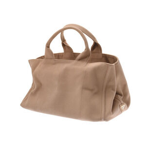Prada Canvas Canapa Bag Tote Beige Tan
